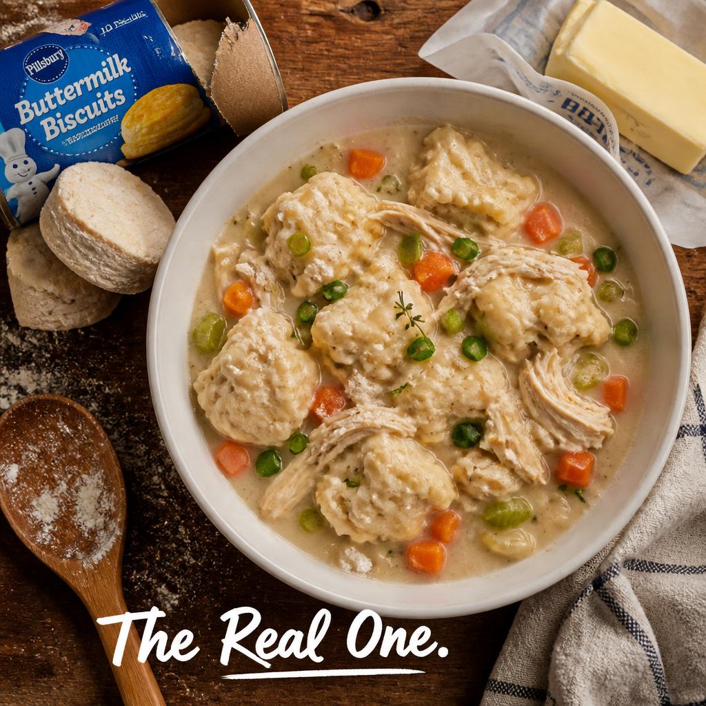 PEPPER BELLY PETE CHICKEN AND DUMPLINGS