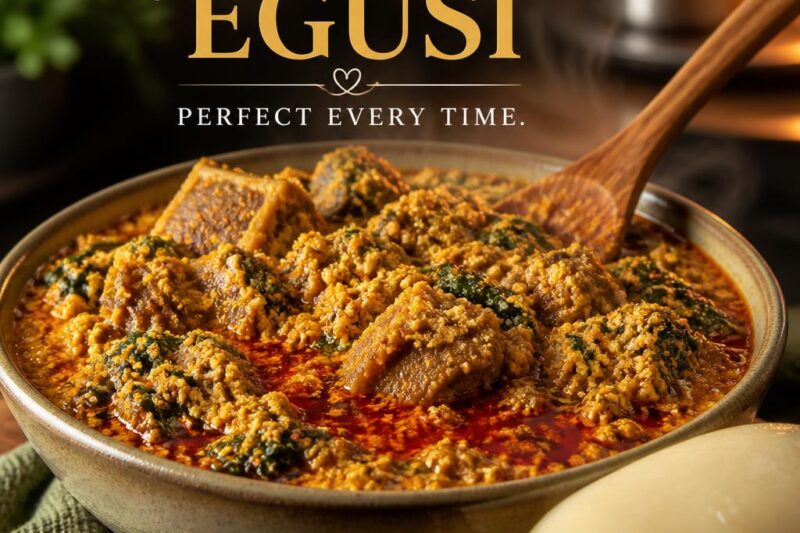 Perfect Egusi Soup without the Bitterness
