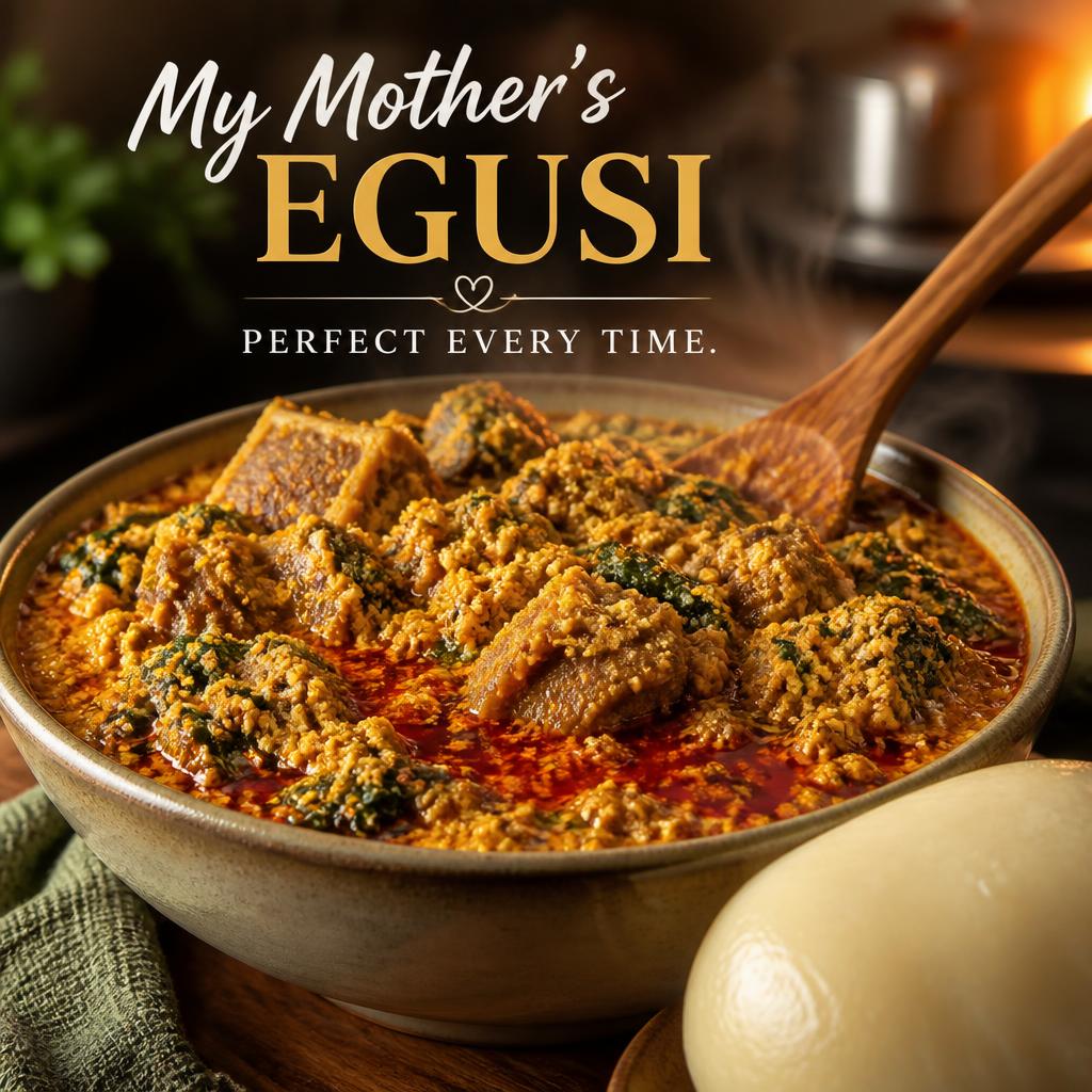 Perfect Egusi Soup without the Bitterness