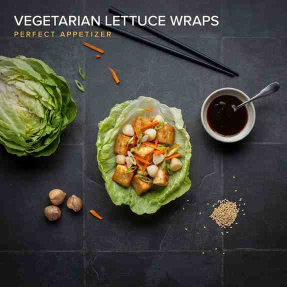 VEGETARIAN LETTUCE WRAPS APPETIZER: PRICE, CALORIES, NUTRITION & ALLERGEN INFO